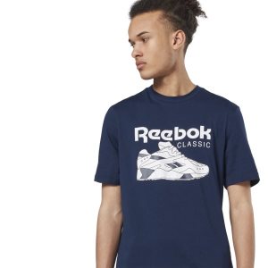 Reebok Classic T Shirt Herren - Navy - DE 907-TKV